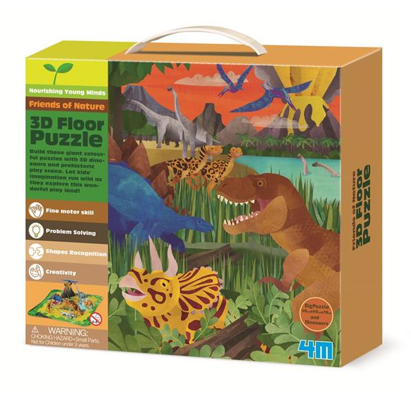 PUZZLE 3D - DINOZAURY 4M