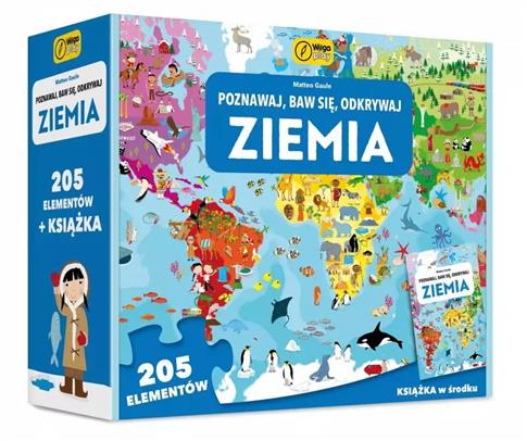 Poznawaj, baw się, odkrywaj. Ziemia. Puzzle 205 el