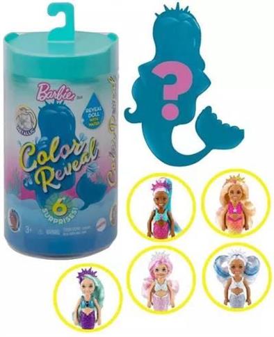 Lalka Barbie. Chelsea Kolorowa niespodzianka GTP53