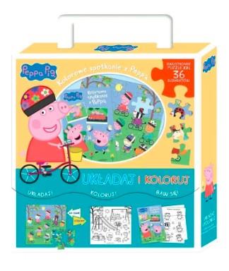 PEPPA PIG. UKŁADAJ I KOLORUJ CZ. 33