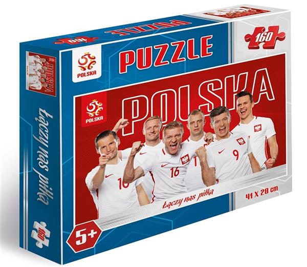 PUZZLE POLSKA 41X28 CM NIEBIESKIE