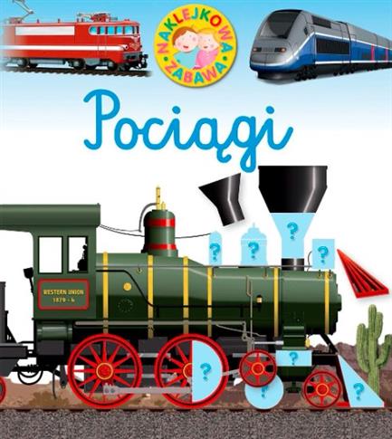 NAKLEJKOWA ZABAWA POCIĄGI