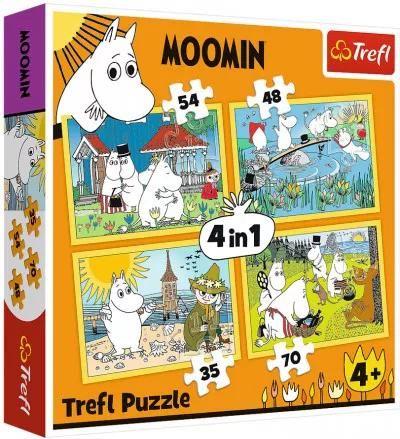 Trefl, puzzle, Muminki, Wesoły Dzień Muminków, 35