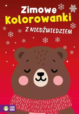 ZIMOWE KOLOROWANKI Z NIEDŹWIEDZIEM
