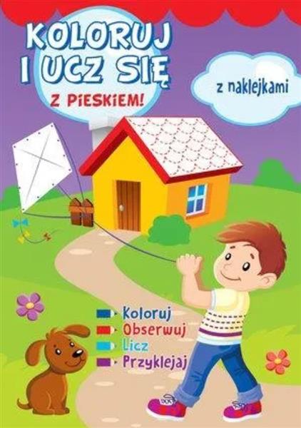 Koloruj i ucz się z PIESKIEM