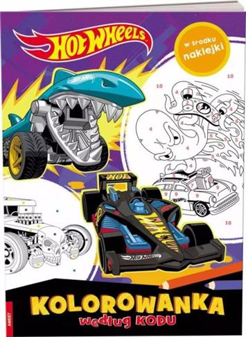 HOT WHEELS KOLOROWANKA WEDŁUG KODU