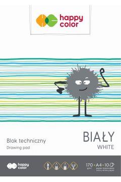 Blok techniczny biały A4/10K HAPPY COLOR