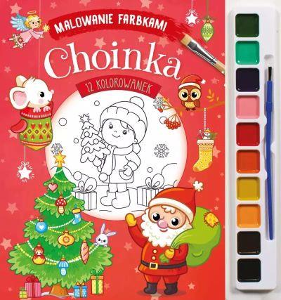 MALOWANIE FARBKAMI. CHOINKA