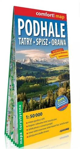 Podhale. Tatry, Spisz, Orawa; laminowana mapa tury