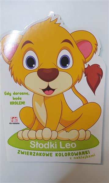 SŁODKI LEO. KOLOROWANKA. NAKLEJKI