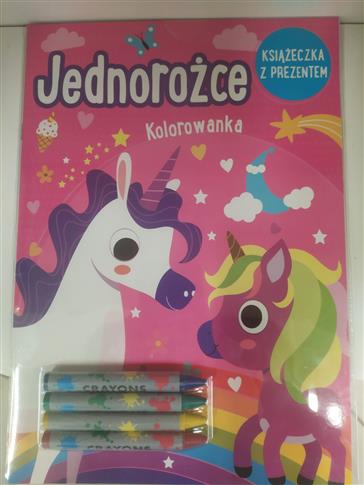 JEDNOROŻCE KOLOROWANKA