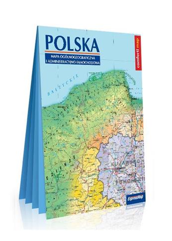 Polska Mapa ogólnogeograficzna