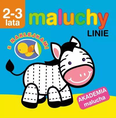 MALUCHY. LINIE Z NAKLEJKAMI. AKADEMIA MALUCHA 2-3