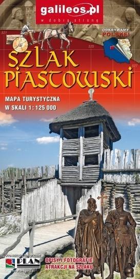 MAPA TURYSTYCZNA - SZLAK PIASTOWSKI 1:125 000