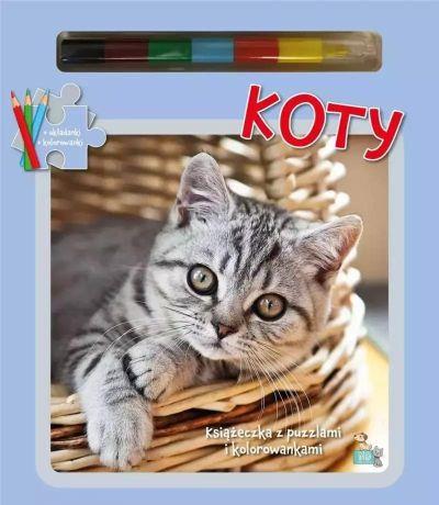 Książeczki z puzzlami Koty