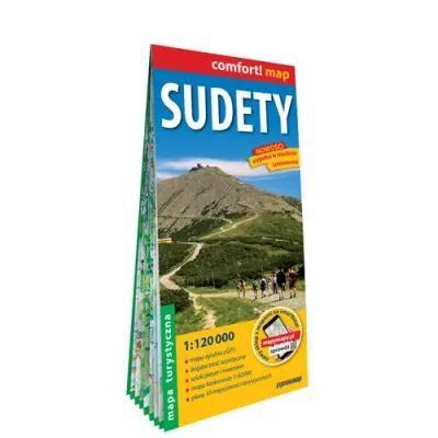 Sudety; laminowana mapa turystyczna 1:120 000