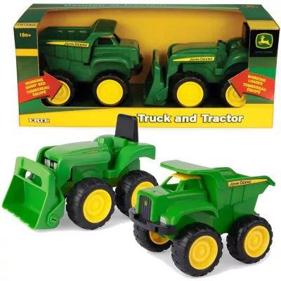 JOHN DEERE WYWROTKA + TRAKTOR TOMY