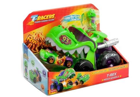ZESTAW T-RACERS T-TEX MEGA WHEELS WYŚCIGÓWKA WYRZU