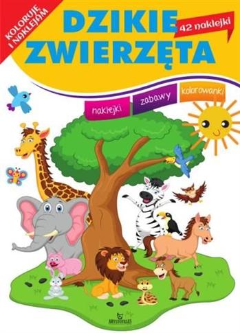 Koloruję i naklejam Dzikie zwierzęta