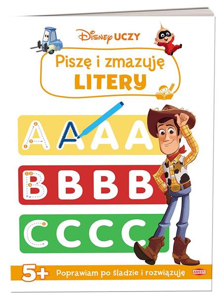 DISNEY UCZY. PISZĘ I ZMAZUJĘ LITERY