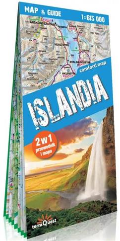 Islandia; laminowany map&guide (2w1: przewodnik i