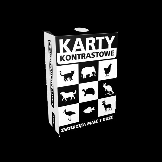 KARTY KONTRASTOWE 3M. ZWIERZĘTA MAŁE I DUŻE