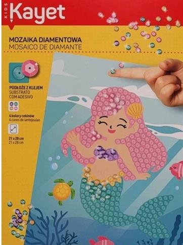 Kayet Mozaika diamentowa dla dzieci 21 x 28cm syre