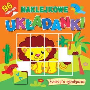 NAKLEJKOWE UKŁADANKI. ZWIERZĘTA EGZOTYCZNE
