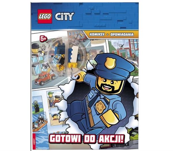 LEGO CITY KOMIKSY + POLICJANT Z KRÓTKOFALÓWKĄ