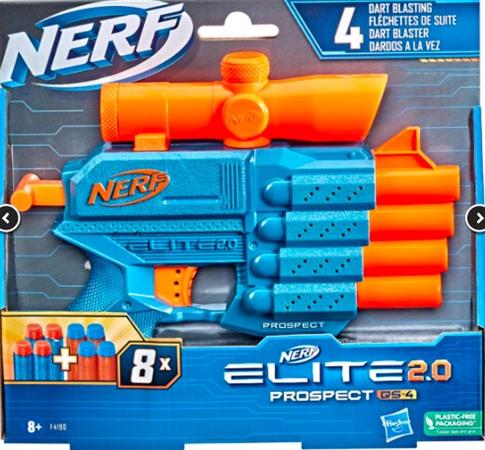 Nerf, wyrzutnia Elite 2.0 Prospect QS-4 + 8 strzał