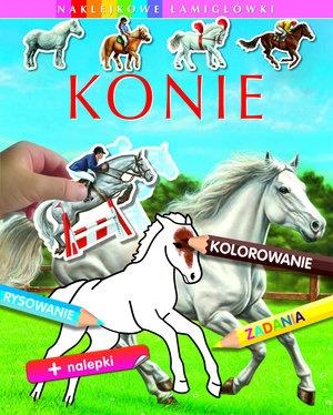 KONIE. NAKLEJKOWE ŁAMIGŁÓWKI