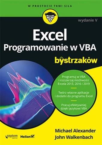 Excel. Programowanie w VBA dla bystrzaków, wydanie