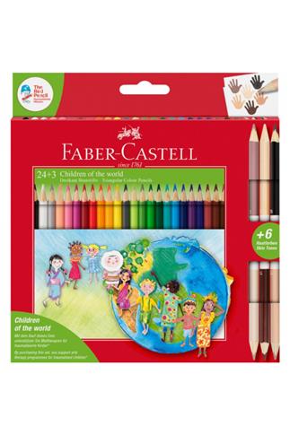 Faber-Castell Kredki ołówkowe trójkątne Children