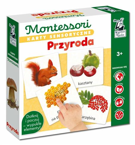 Karty sensoryczne Montessori Przyroda, Kapitan Nau