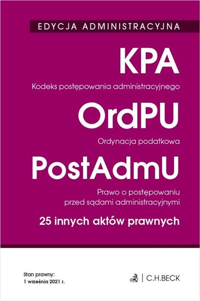 KODEKS POSTĘPOWANIA ADMINISTRACYJNEGO. ORDYNACJA..