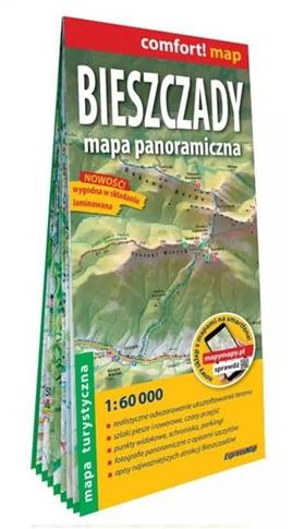 Comfort! map Bieszczady. Mapa panoramiczna