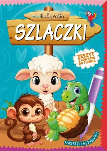 MINIKALIGRAFIA. SZLACZKI. ZESZYT Z ROWKAMI DO PISA