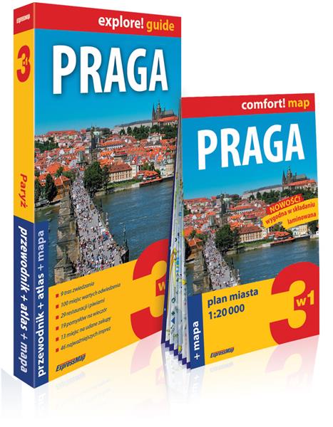 PRAGA 3W1. PRZEWODNIK + ATLAS + MAPA