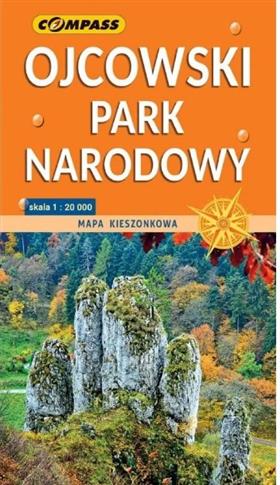 MAPA KIESZONKOWA OJCOWSKI PARK NARODOWY 1:20 000