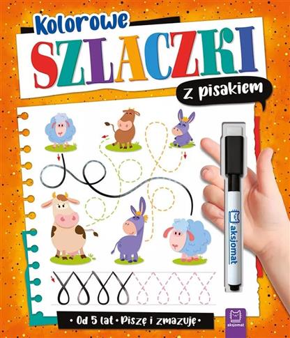 Kolorowe szlaczki z pisakiem. Piszę i zmazuję od 5