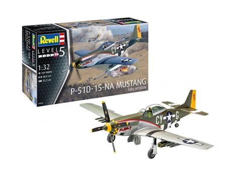 Revell, Samolot 1/32 P-51 D Mustang późna wersja,