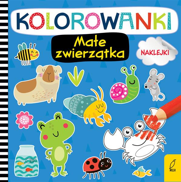 KOLOROWANKI Z NAKLEJKAMI. MAŁE ZWIERZĄTK