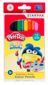 STARPAK KREDKI OŁÓWKOWE JUMBO PLAY-DOH 12 SZT.
