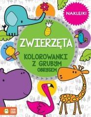 KOLOROWANKI Z GRUBYM OBRYSEM. ZWIERZĘTA