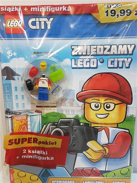 LEGO CITY:  2 KSIĄŻKI + MINIFIGURKA