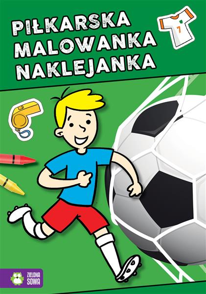 PIŁKARSKA MALOWANKA NAKLEJANKA