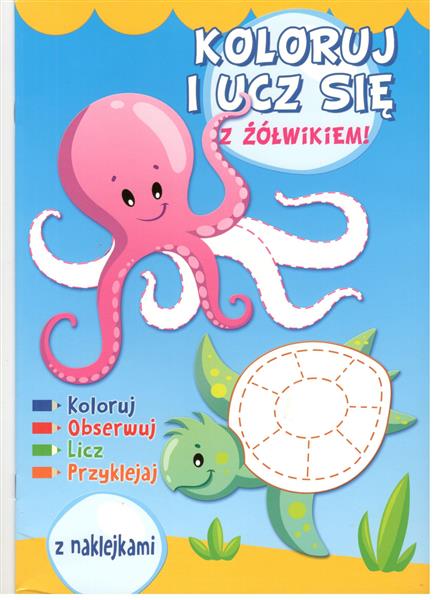Koloruj i ucz się z żółwikiem