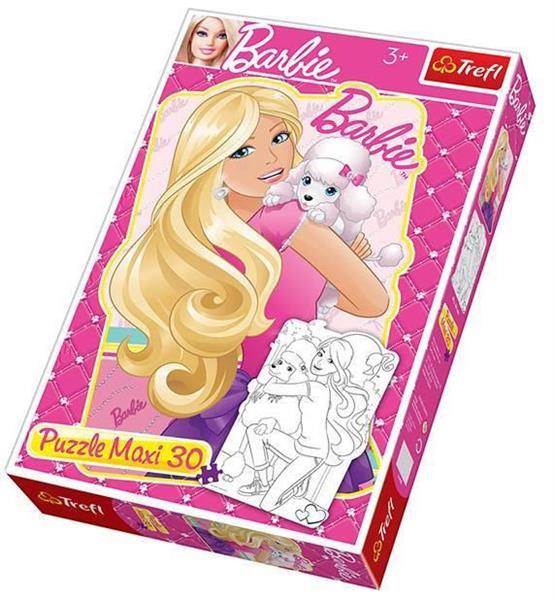 PUZZLE 30-MAXI KONTUR PRZYGODY BARBIE 14408 TREFL