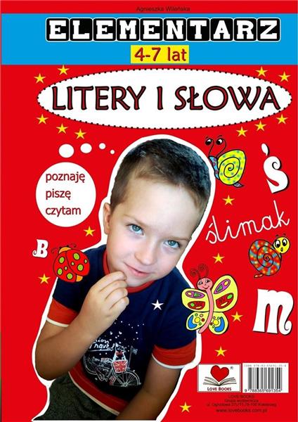 ELEMENTARZ 4- 7 LAT. LITERY I SŁOWA