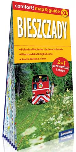 Bieszczady; laminowany map&guide XL (2w1: przewodn